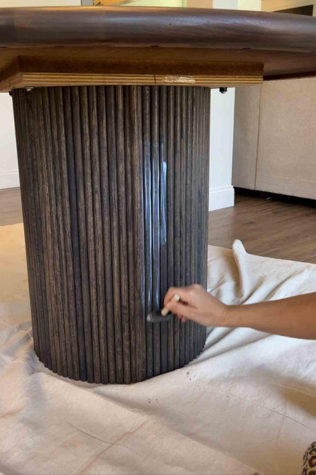 Easy DIY Fluted Side Table Tutorial