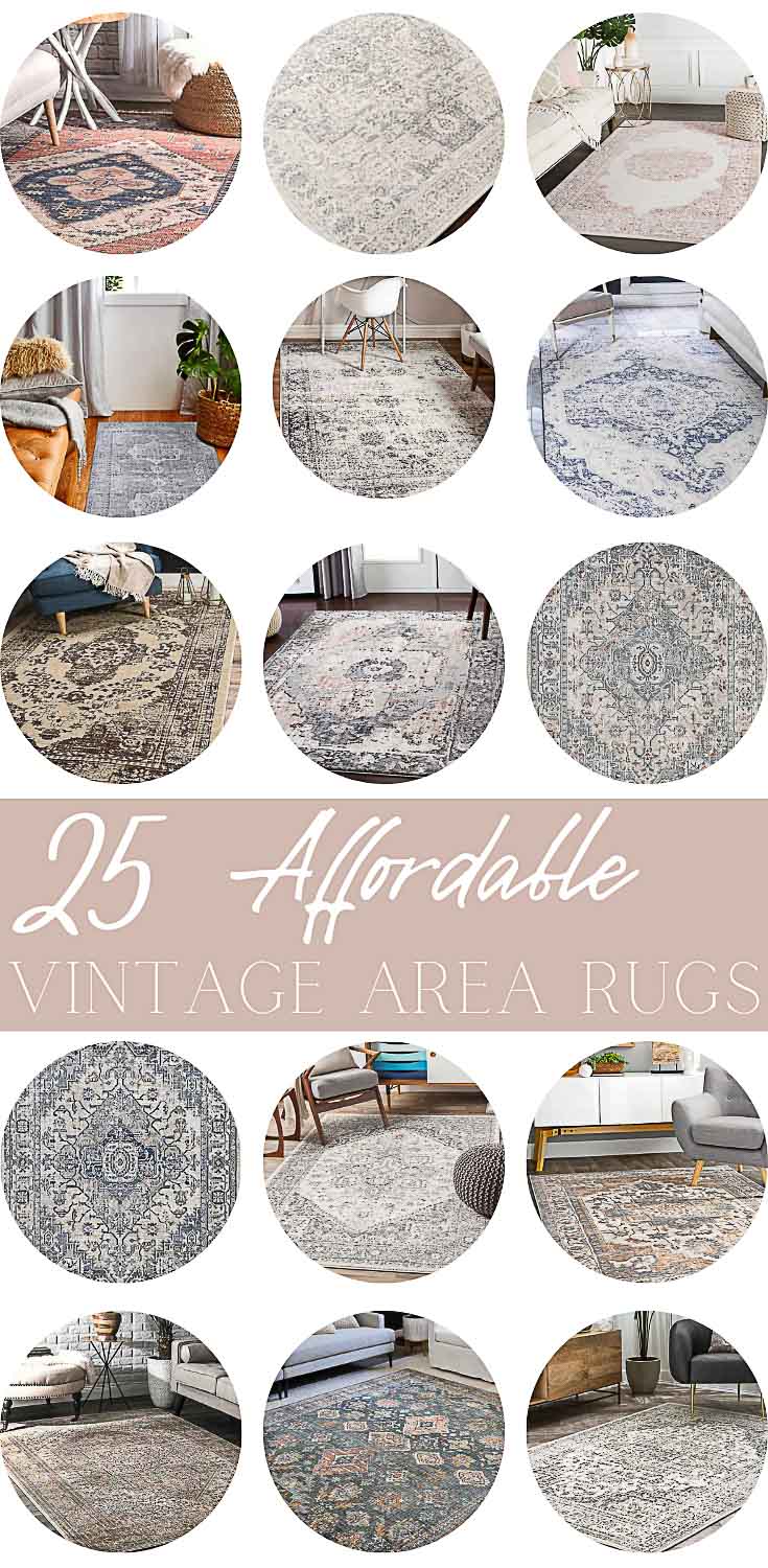 25 Affordable Vintage Area Rugs and Where to Buy Them!