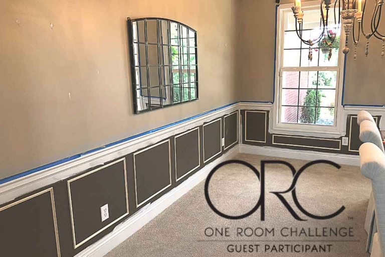 Easy DIY Picture Frame Molding One Room Challenge Spring 2021